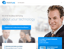 Tablet Screenshot of frontlineinc.com